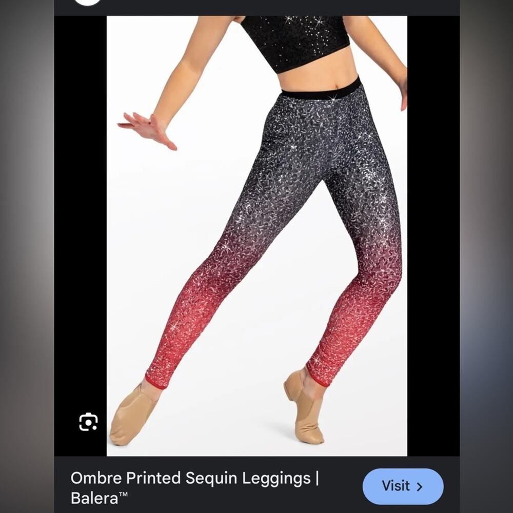 Dance cosplay Festival Sequin ombré leggings